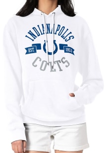 4Her Indianapolis Colts Womens White City Hooded Sweatshirt