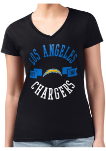 4Her Los Angeles Chargers Womens  City Fitted Design Short Sleeve T-Shirt