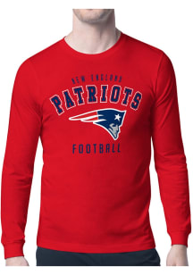 Starter New England Patriots Red Logo Long Sleeve T Shirt