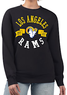 4Her Los Angeles Rams Womens Black City Crew Sweatshirt