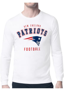 Starter New England Patriots White Logo Long Sleeve T Shirt