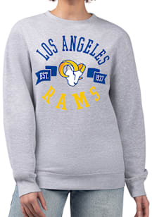 4Her Los Angeles Rams Womens Grey City Crew Sweatshirt