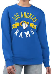4Her Los Angeles Rams Womens Blue City Crew Sweatshirt