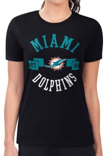 4Her Miami Dolphins Womens  City Fitted Short Sleeve T-Shirt