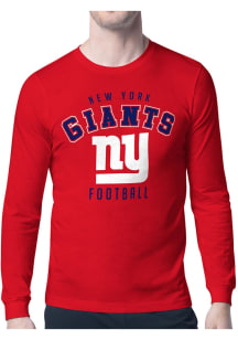 Starter New York Giants Red Logo Long Sleeve T Shirt