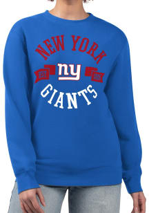 4Her New York Giants Womens Blue City Crew Sweatshirt