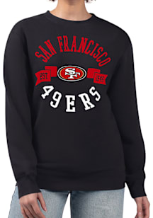 4Her San Francisco 49ers Womens Black City Crew Sweatshirt