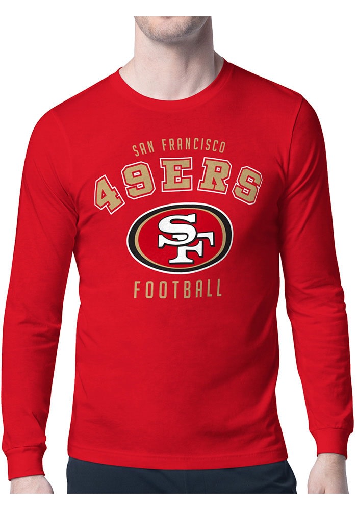 Starter San Francisco 49ers Logo Long Sleeve T Shirt Red