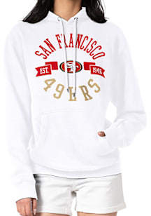 4Her San Francisco 49ers Womens White City Hooded Sweatshirt