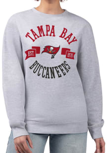 4Her Tampa Bay Buccaneers Womens Grey City Crew Sweatshirt