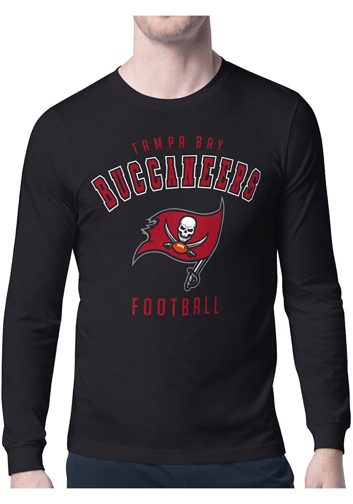 Starter Tampa Bay Buccaneers Logo Long Sleeve T Shirt BLACK - 43440681