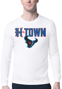 Starter Houston Texans White H-Town Long Sleeve T Shirt