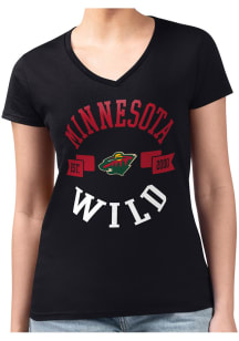 4Her Minnesota Wild Womens  City Fitted Short Sleeve T-Shirt