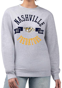 4Her Nashville Predators Womens Grey City Crew Sweatshirt