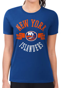 4Her New York Islanders Womens Blue City Fitted Short Sleeve T-Shirt