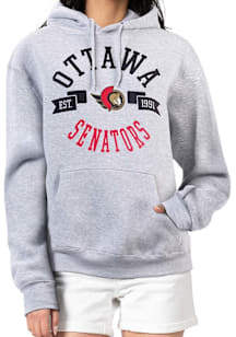4Her Ottawa Senators Womens Grey City Hooded Sweatshirt