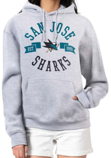 4Her San Jose Sharks Womens Grey City Hooded Sweatshirt