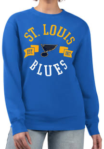 4Her St Louis Blues Womens Blue City Crew Sweatshirt