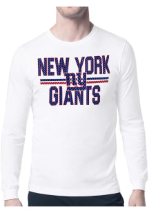 Starter New York Giants White Mesh Logo Long Sleeve T Shirt
