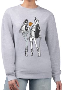 4Her Chicago White Sox Womens Grey Baseball Girls Crew Sweatshirt