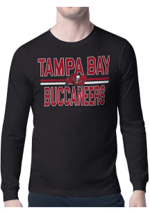 Starter Tampa Bay Buccaneers Black Mesh Logo Long Sleeve T Shirt