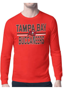 Starter Tampa Bay Buccaneers Red Mesh Logo Long Sleeve T Shirt