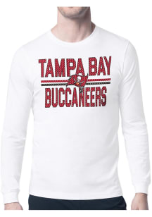 Starter Tampa Bay Buccaneers White Mesh Logo Long Sleeve T Shirt