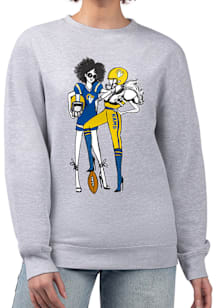4Her Los Angeles Rams Womens Grey Football Girls Crew Sweatshirt