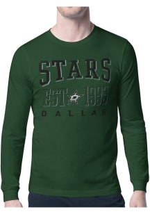 Starter Dallas Stars Green Retro Long Sleeve T Shirt