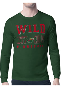 Starter Minnesota Wild Green Retro Long Sleeve T Shirt