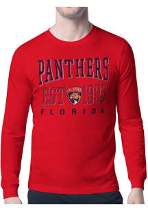 Starter Florida Panthers Red Retro Long Sleeve T Shirt