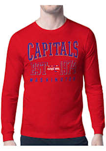 Starter Washington Capitals Red Retro Long Sleeve T Shirt