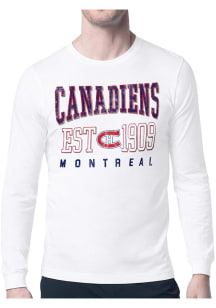 Starter Montreal Canadiens White Retro Long Sleeve T Shirt