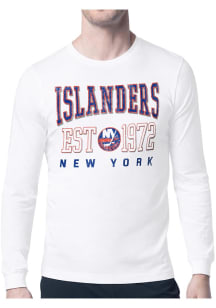 Starter New York Islanders White Retro Long Sleeve T Shirt