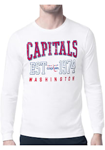 Starter Washington Capitals White Retro Long Sleeve T Shirt