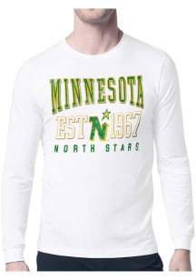 Starter Minnesota North Stars White Retro Long Sleeve T Shirt