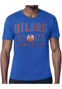 Starter Edmonton Oilers Blue Retro Short Sleeve T Shirt