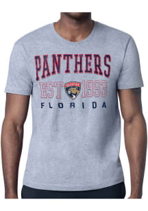 Starter Florida Panthers Grey Retro Short Sleeve T Shirt