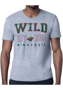 Starter Minnesota Wild Grey Retro Short Sleeve T Shirt