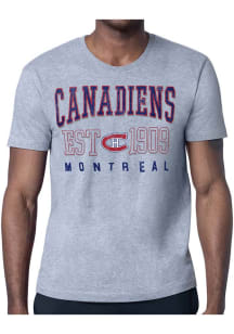 Starter Montreal Canadiens Grey Retro Short Sleeve T Shirt