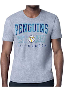 Starter Pittsburgh Penguins Grey Retro Short Sleeve T Shirt