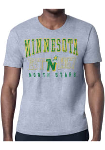 Starter Minnesota North Stars Grey Retro Short Sleeve T Shirt