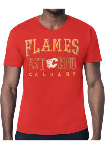 Starter Calgary Flames Red Retro Short Sleeve T Shirt