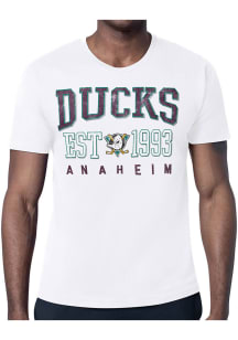 Starter Anaheim Ducks White Retro Short Sleeve T Shirt