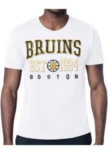 Starter Boston Bruins White Retro Short Sleeve T Shirt