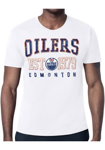 Starter Edmonton Oilers White Retro Short Sleeve T Shirt