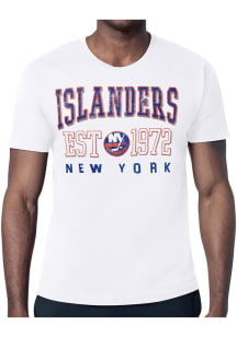 Starter New York Islanders White Retro Short Sleeve T Shirt