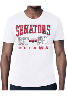 Starter Ottawa Senators White Retro Short Sleeve T Shirt