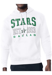 Starter Dallas Stars Mens White Retro Long Sleeve Hoodie