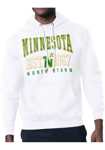 Starter Minnesota North Stars Mens White Retro Long Sleeve Hoodie